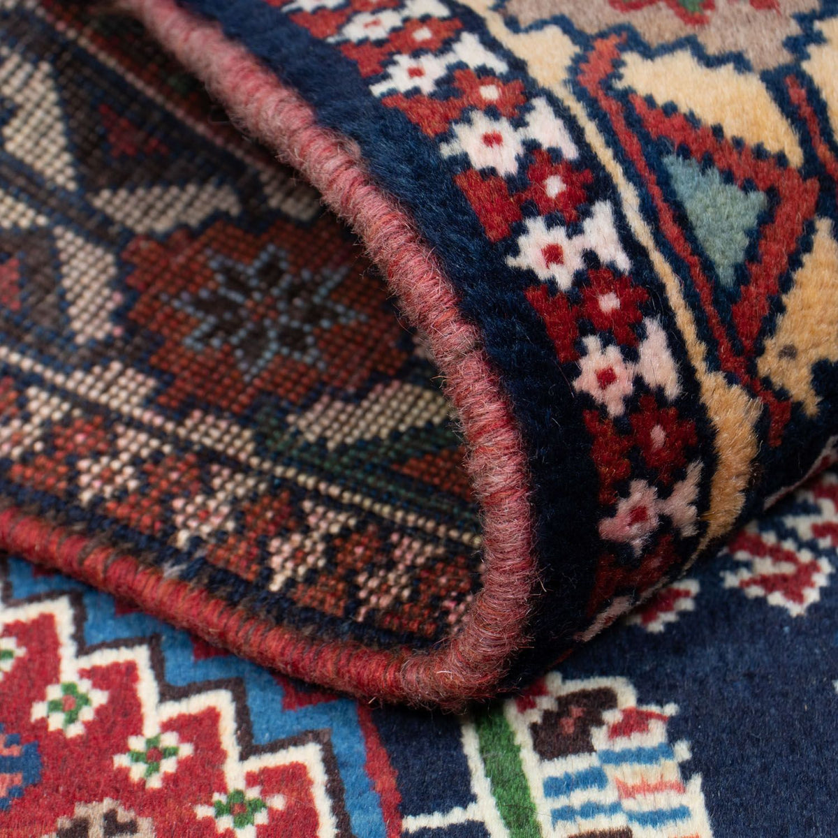 Perski dywan - Nomadyczny - 144 x 103 cm - niebieski