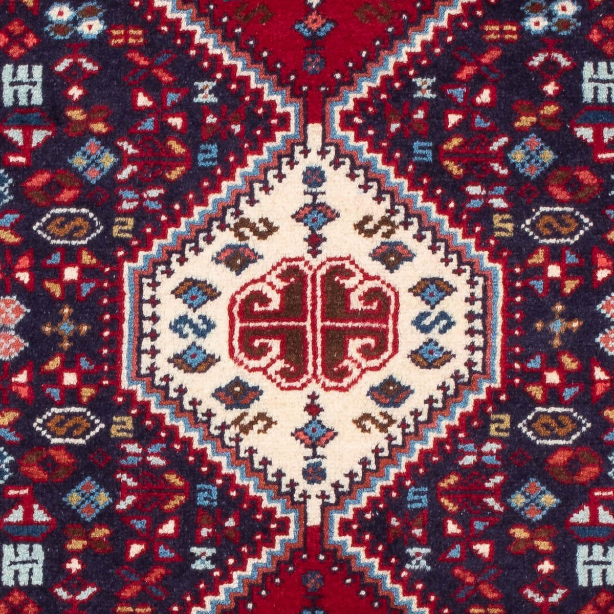 Perski dywan - Nomadyczny - 121 x 76 cm - ciemnoniebieski