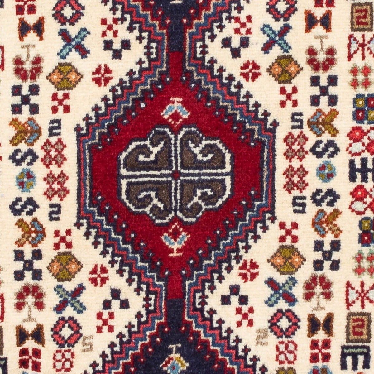 Perski dywan - Nomadyczny - 125 x 76 cm - beżowy