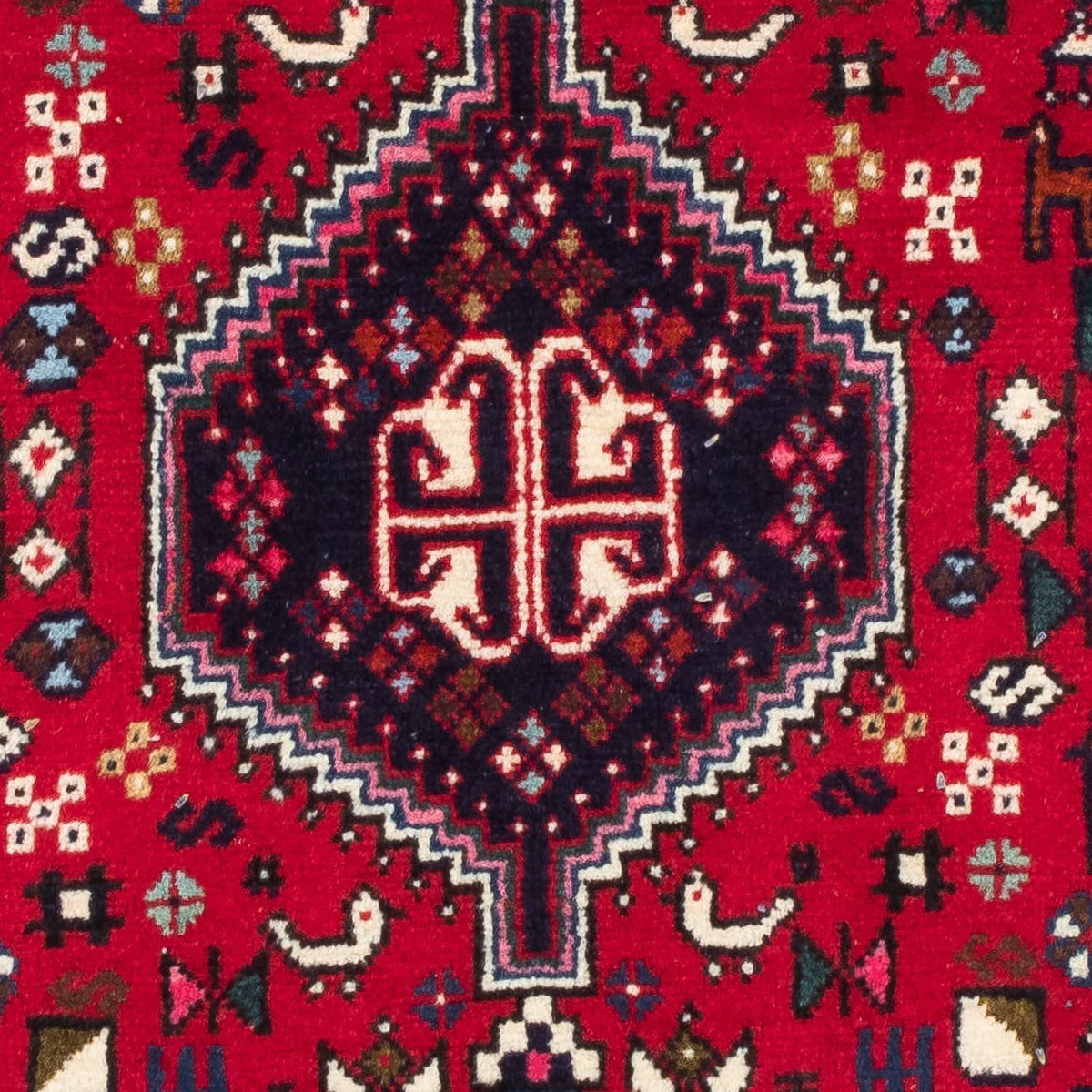 Perski dywan - Nomadyczny - 122 x 78 cm - ciemna czerwień