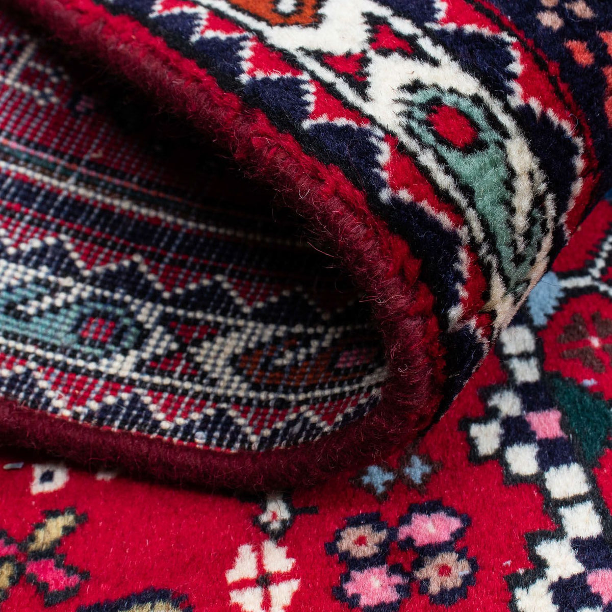 Perski dywan - Nomadyczny - 122 x 78 cm - ciemna czerwień