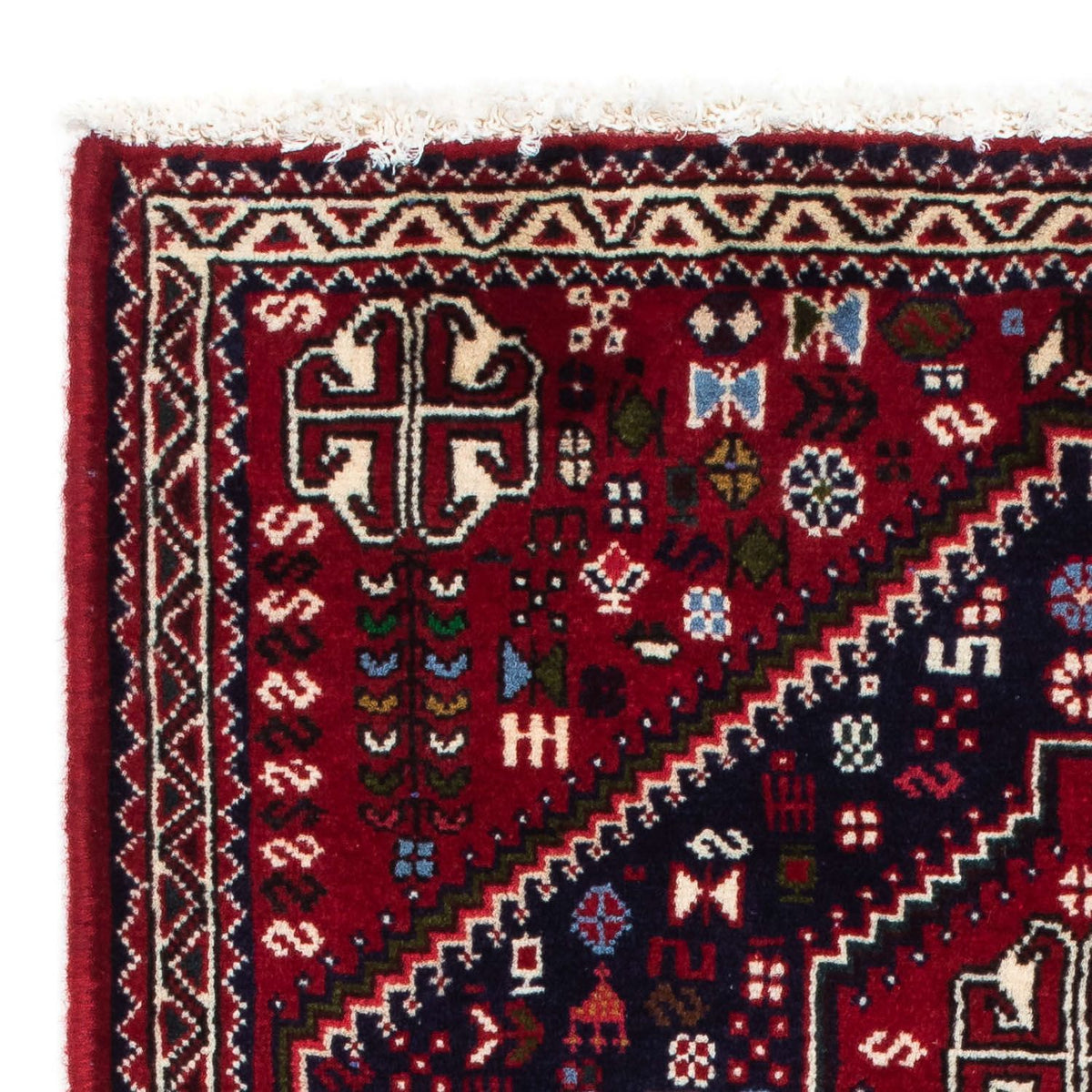 Perski dywan - Nomadyczny - 117 x 76 cm - ciemnoniebieski