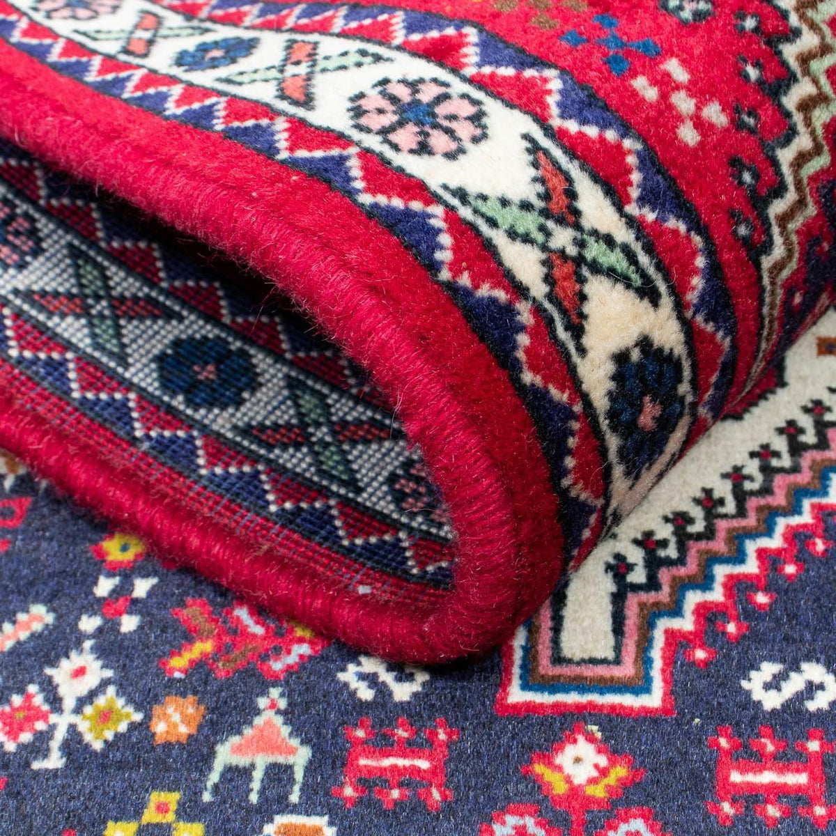 Perski dywan - Nomadyczny - 128 x 76 cm - ciemnoniebieski