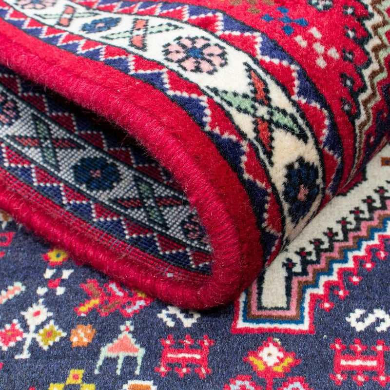 Perski dywan - Nomadyczny - 128 x 76 cm - ciemnoniebieski