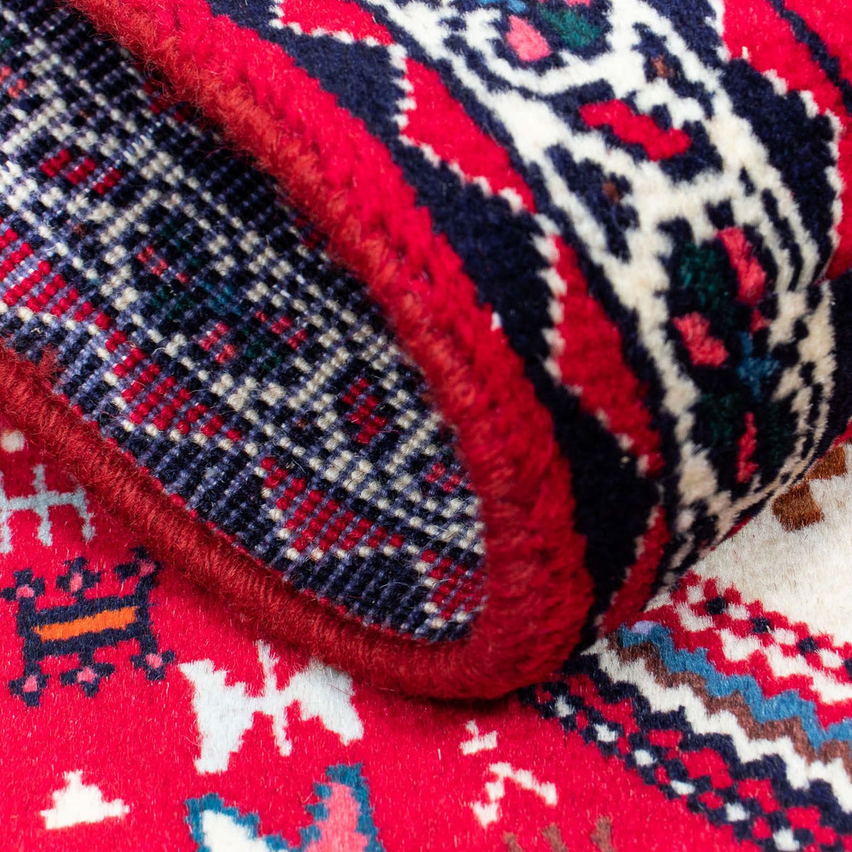 Perski dywan - Nomadyczny - 118 x 74 cm - czerwony