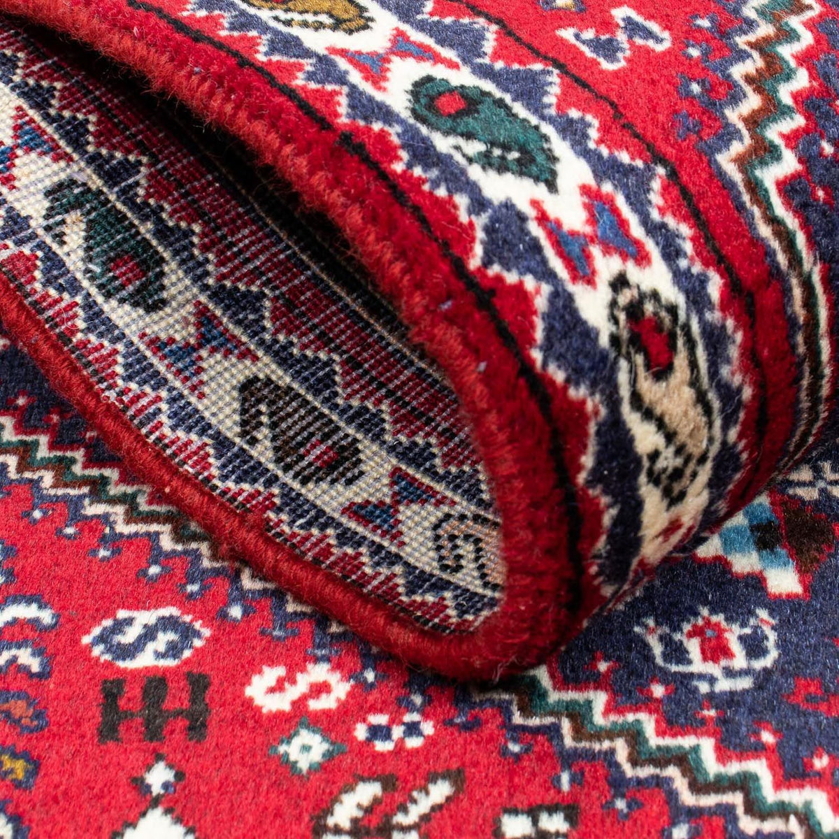 Perski dywan - Nomadyczny - 129 x 78 cm - ciemnoniebieski