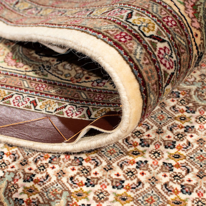 Dywan perski - Tabriz kwadratowy  - 208 x 204 cm - jasnobrązowy