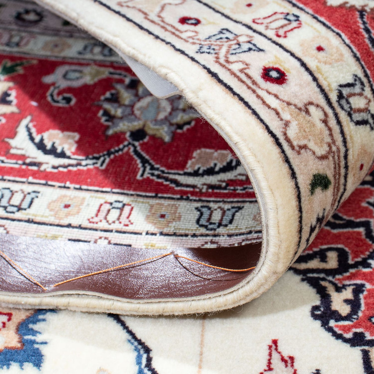 Dywan perski - Tabriz - Królewski - 203 x 154 cm - beżowy