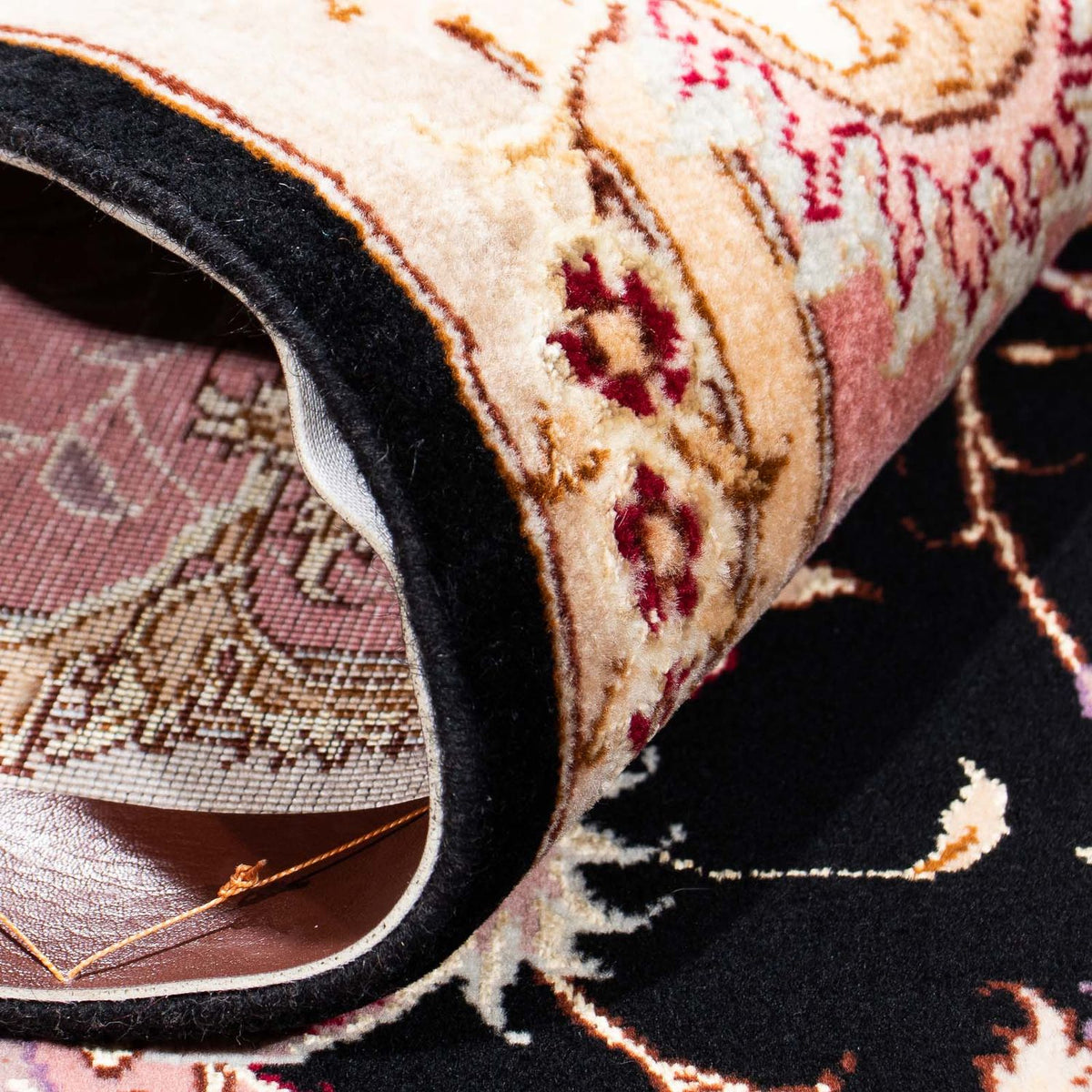 Dywan perski - Tabriz - Królewski - 236 x 165 cm - ciemnoniebieski