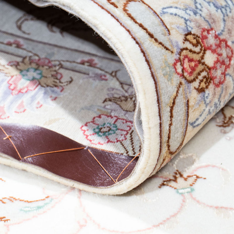 Biegacz Dywan perski - Tabriz - Królewski - 196 x 100 cm - beżowy