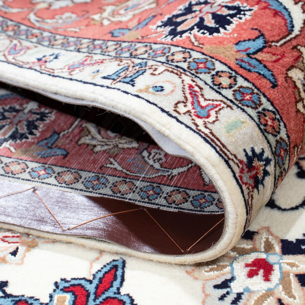 Dywan perski - Tabriz - Królewski - 198 x 151 cm - beżowy