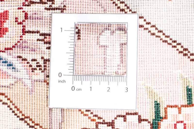 Dywan perski - Tabriz - Królewski okrągły  - 250 x 250 cm - beżowy