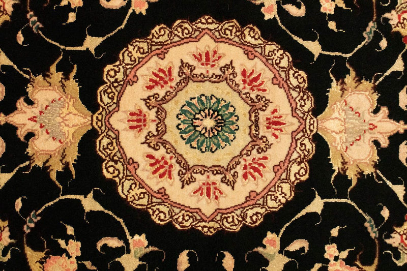Dywan perski - Tabriz - Królewski - 120 x 73 cm - czarny