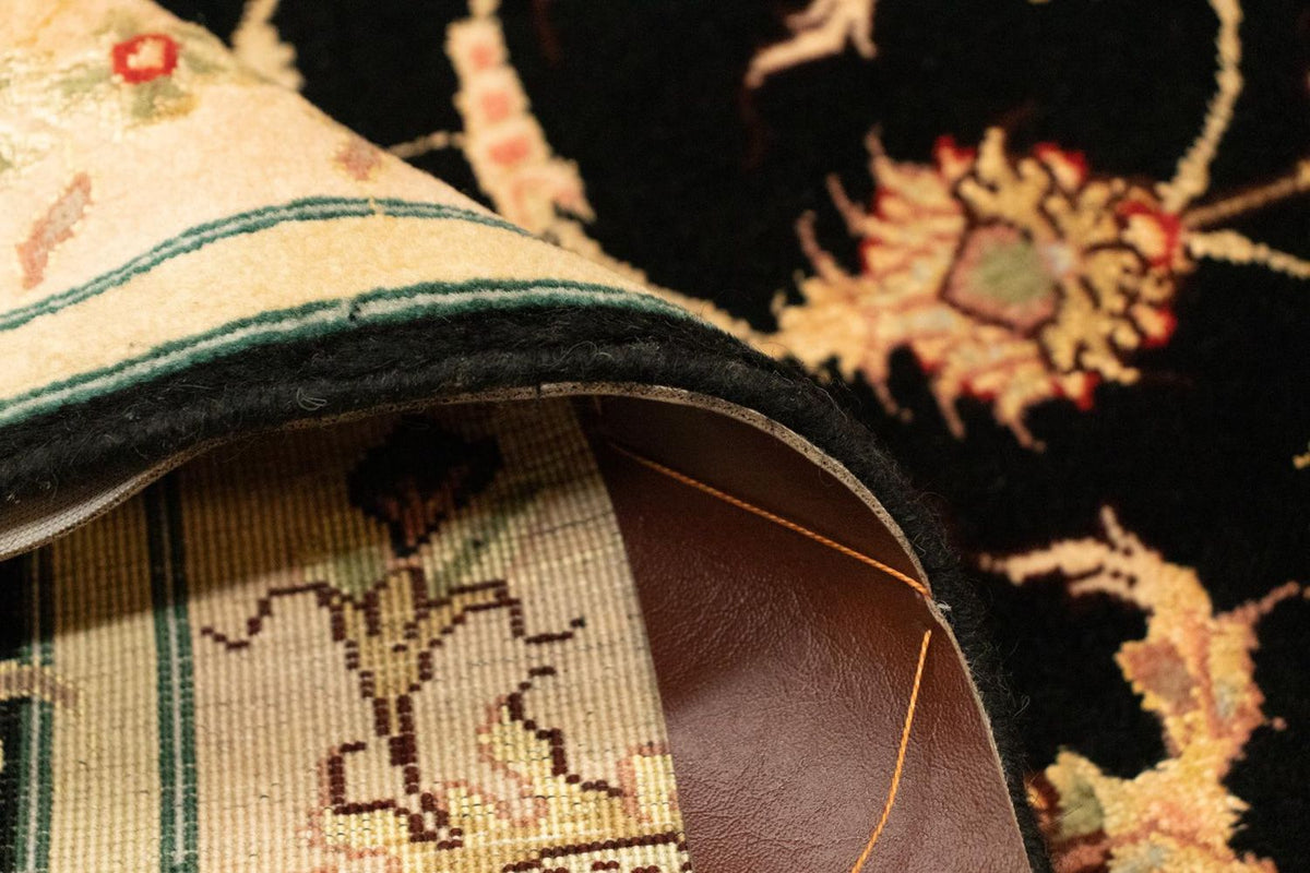 Dywan perski - Tabriz - Królewski - 120 x 73 cm - czarny