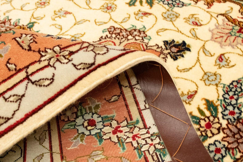 Dywan perski - Tabriz - Królewski - 150 x 101 cm - beżowy