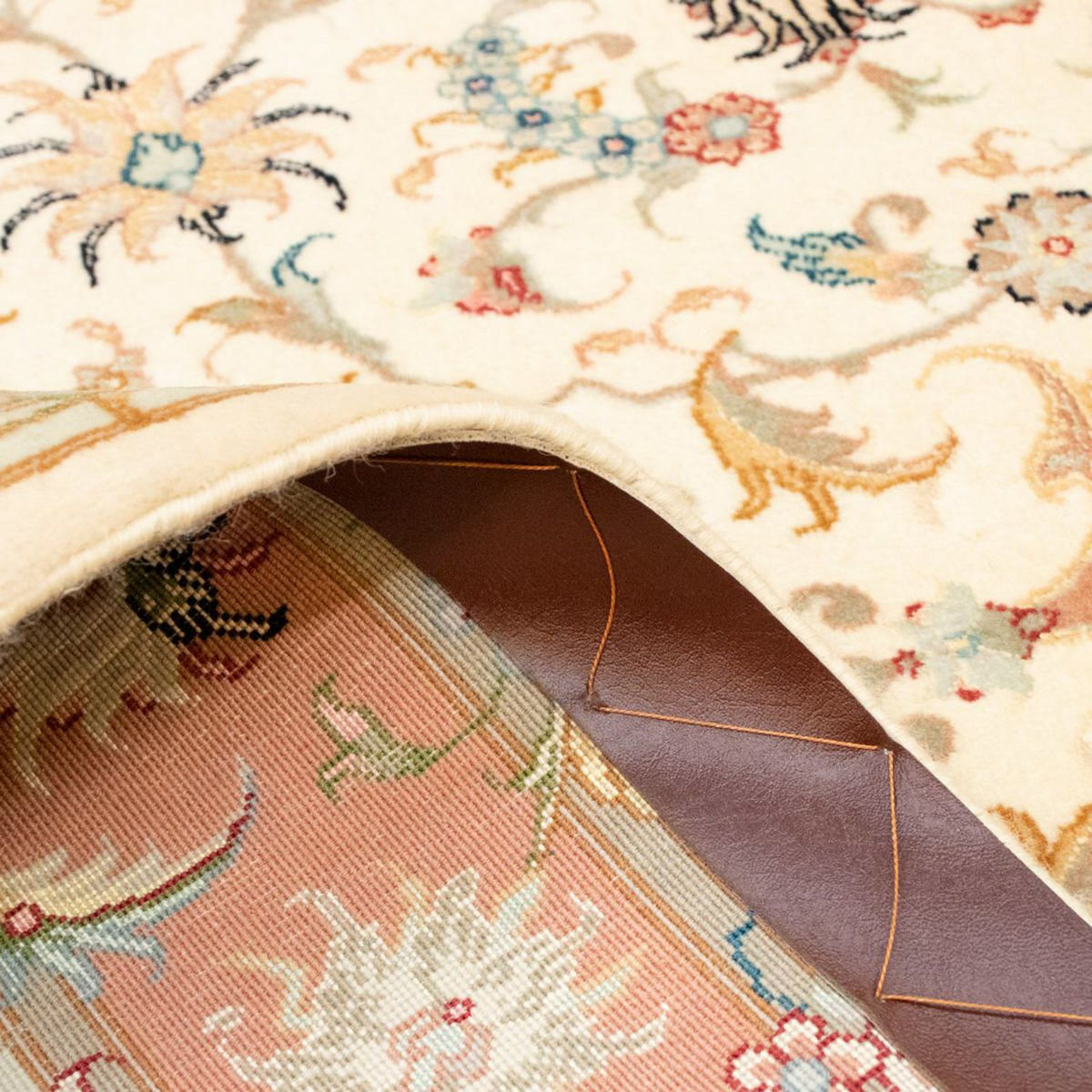 Dywan perski - Tabriz - Królewski - 158 x 101 cm - beżowy