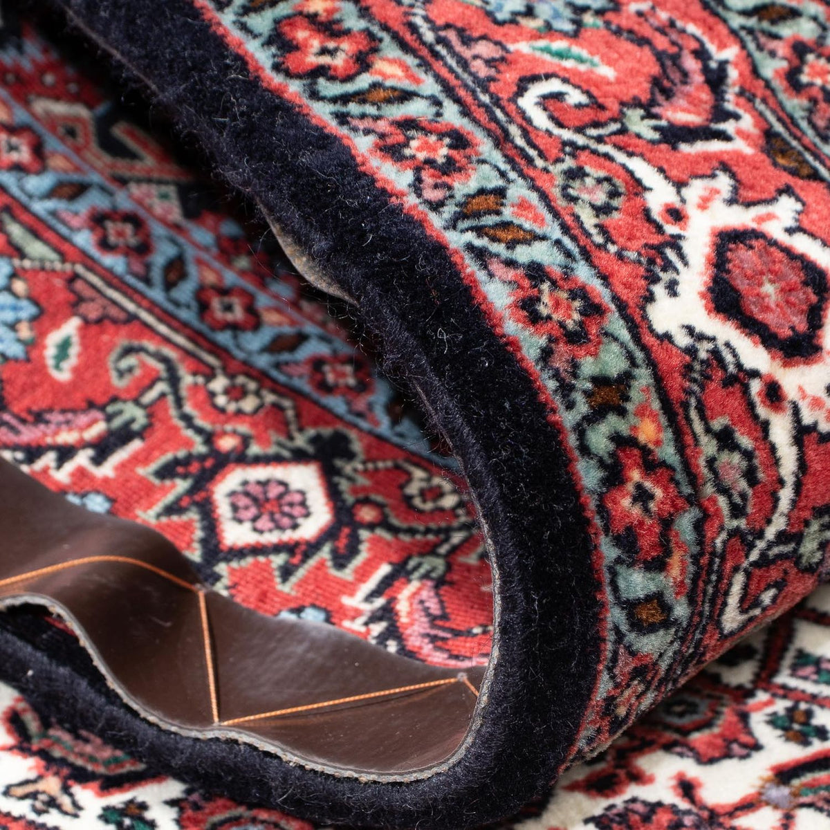 Biegacz Dywan perski - Bijar - 203 x 72 cm - czerwony