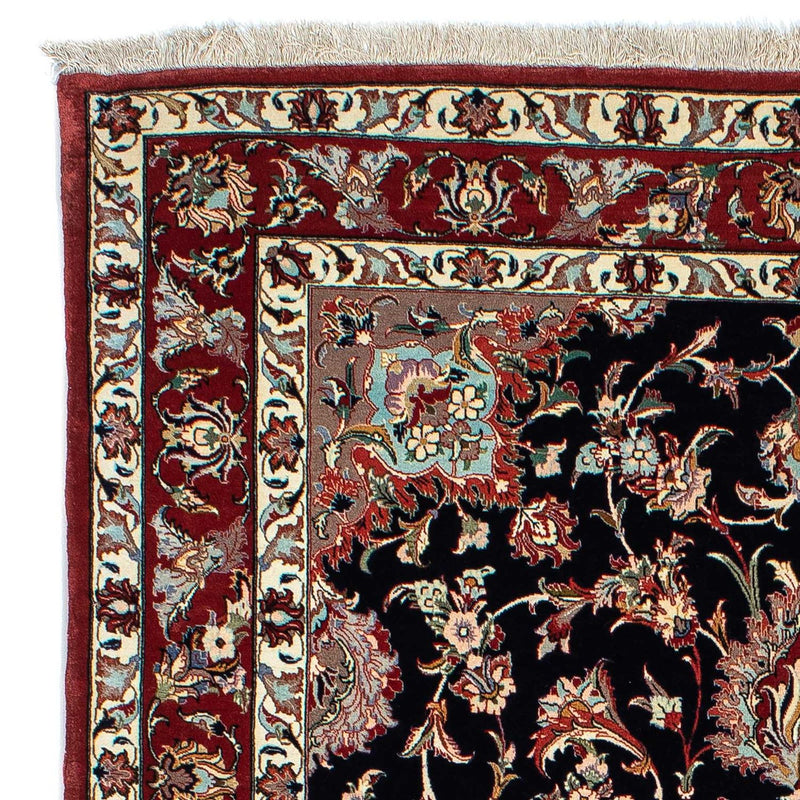 Dywan perski - Ghom - 201 x 138 cm - ciemnoniebieski