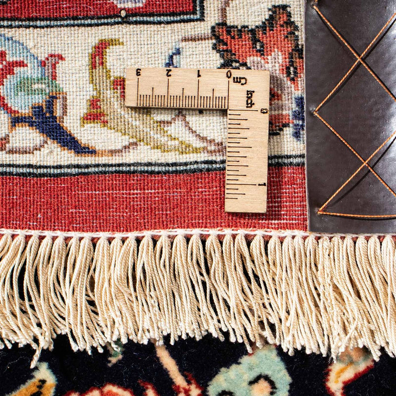 Dywan perski - Ghom - 201 x 138 cm - ciemnoniebieski