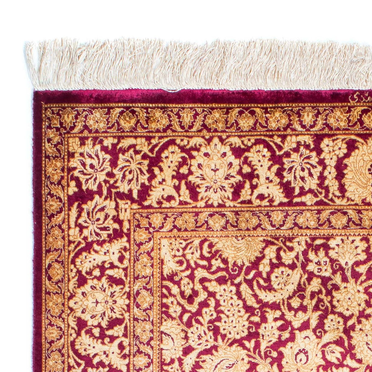 Dywan perski - Ghom - 146 x 100 cm - ciemna czerwień