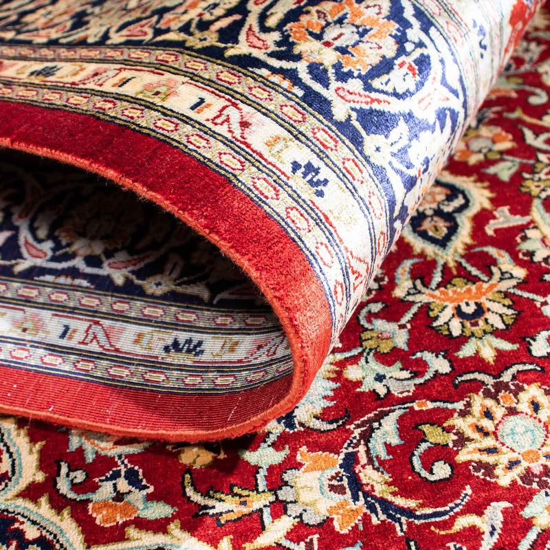 Dywan perski - Ghom - 150 x 100 cm - ciemna czerwień