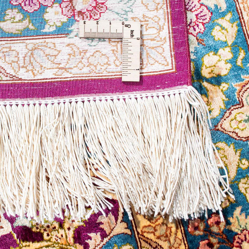 Dywan perski - Ghom - 148 x 99 cm - ciemna czerwień