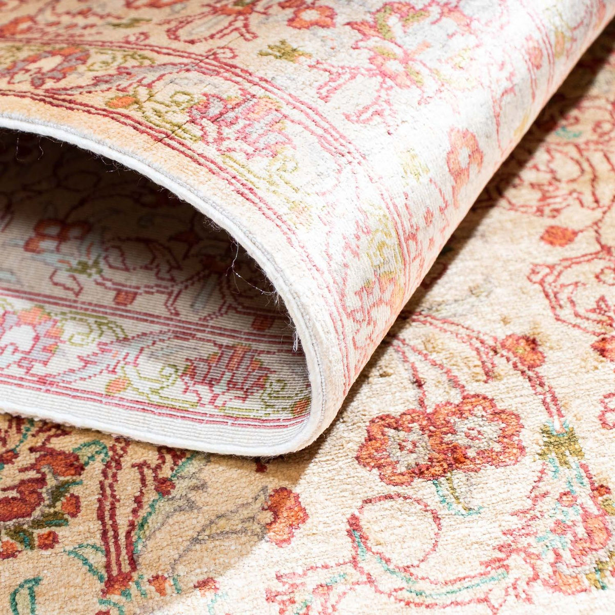 Dywan perski - Ghom - 146 x 98 cm - beżowy