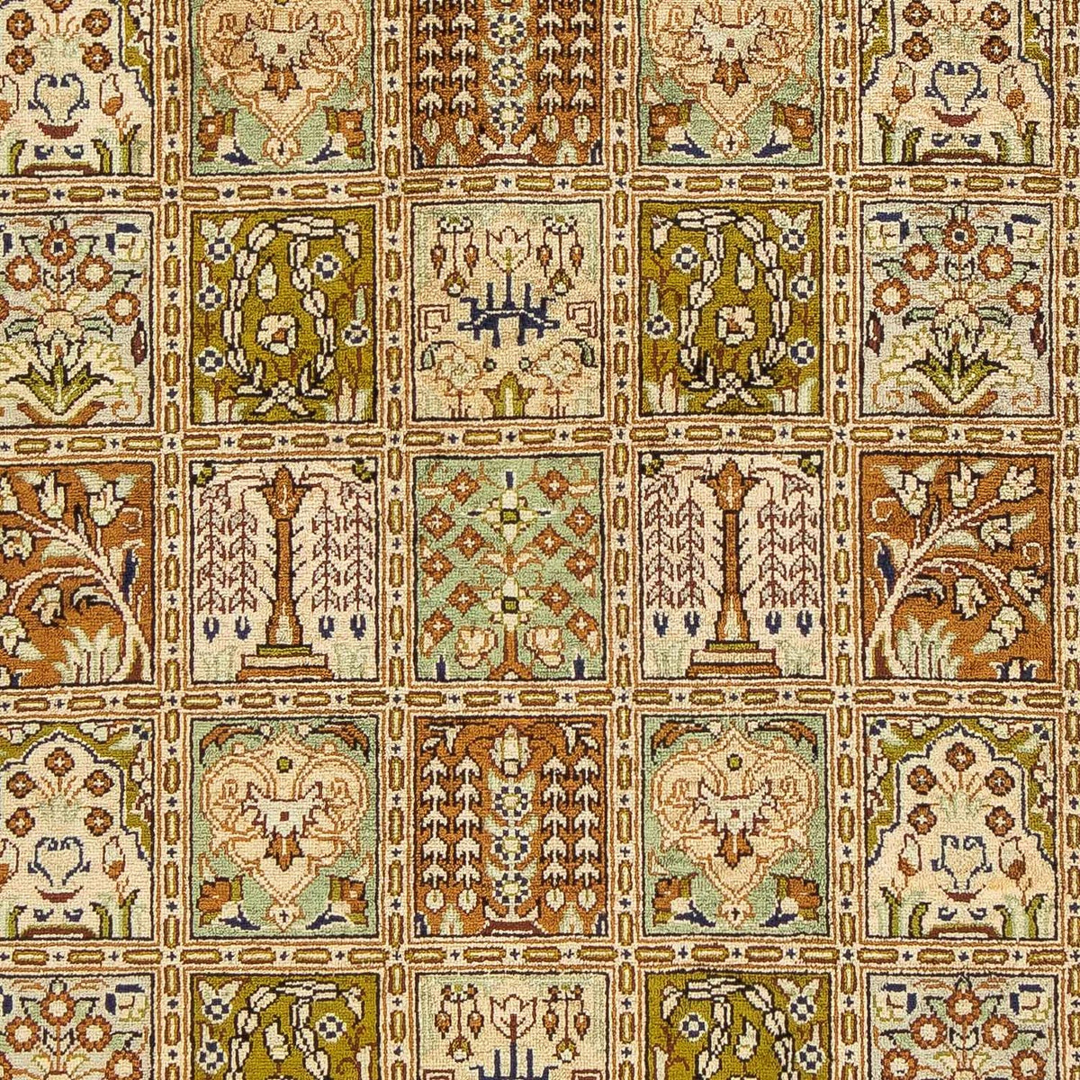 Dywan perski - Ghom - 79 x 57 cm - brązowy