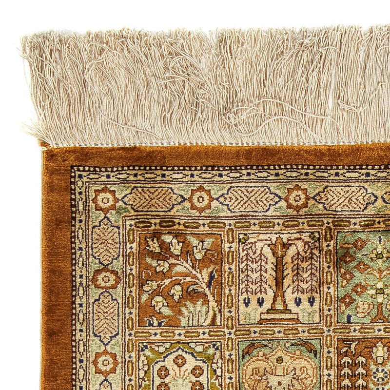 Dywan perski - Ghom - 79 x 57 cm - brązowy