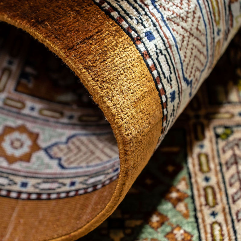 Dywan perski - Ghom - 79 x 57 cm - brązowy