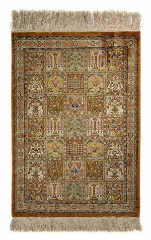 Dywan perski - Ghom - 72 x 52 cm - wielokolorowy