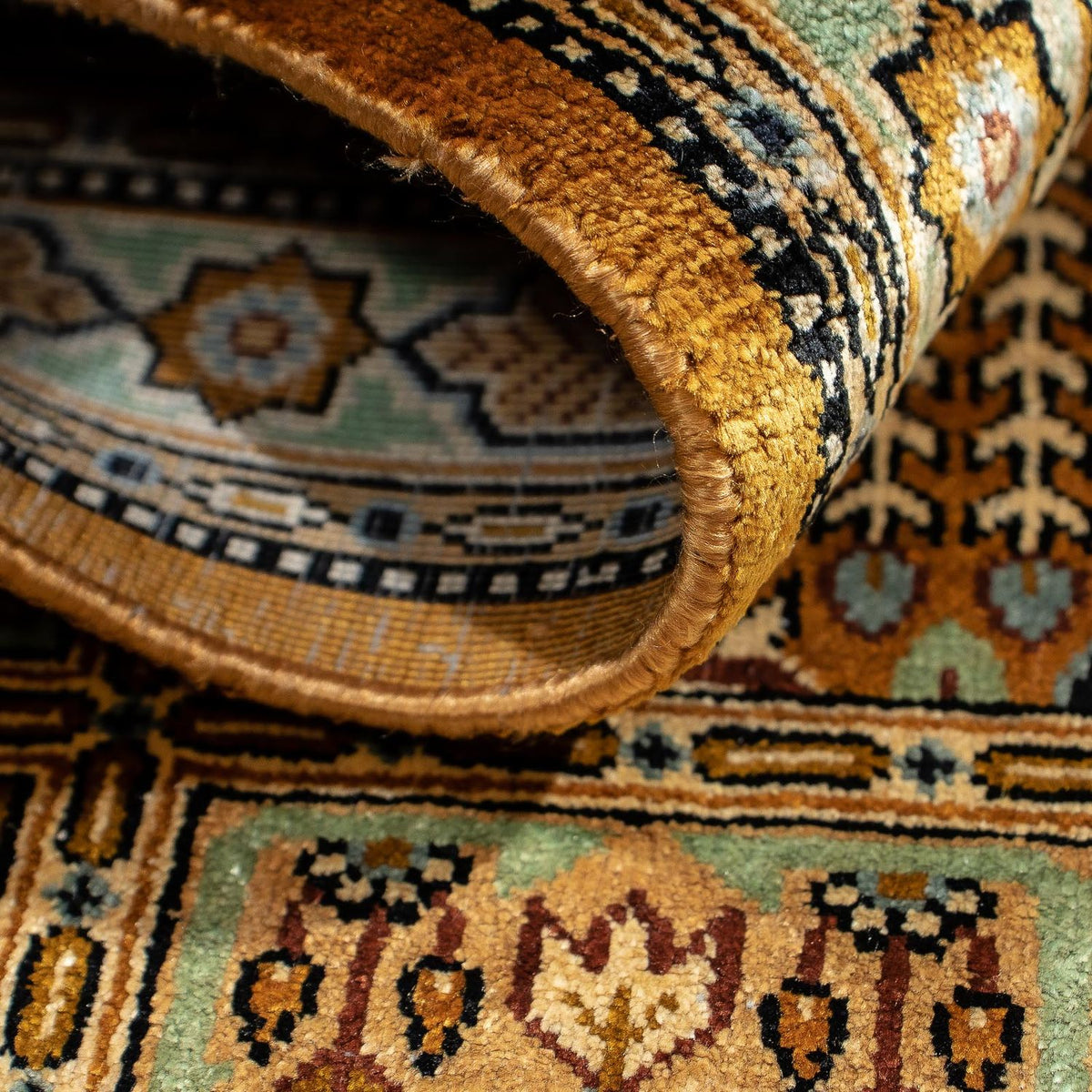 Dywan perski - Ghom - 72 x 52 cm - wielokolorowy