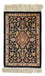 Jedwabny dywan - Ghom Silk - Premium - 41 x 28 cm - ciemnoniebieski