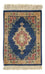 Jedwabny dywan - Ghom Silk - Premium - 40 x 28 cm - ciemnoniebieski