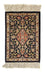 Jedwabny dywan - Ghom Silk - Premium - 41 x 28 cm - ciemnoniebieski