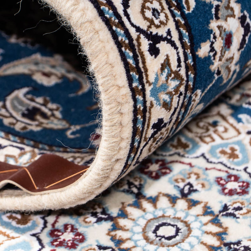 Biegacz Dywan perski - Nain - Królewski - 190 x 62 cm - ciemnoniebieski