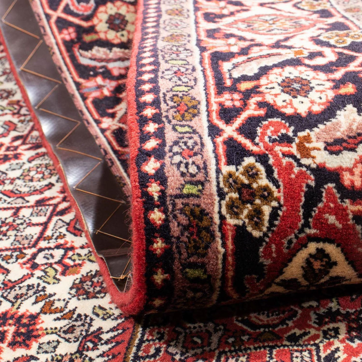 Dywan perski - Bijar - 242 x 171 cm - ciemna czerwień