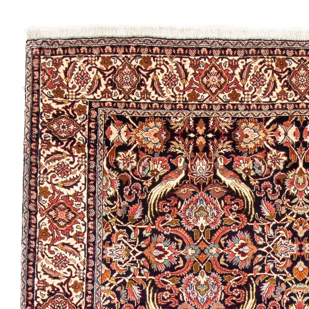 Dywan perski - Bijar - 239 x 171 cm - ciemnoniebieski