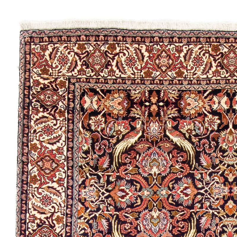 Dywan perski - Bijar - 239 x 171 cm - ciemnoniebieski