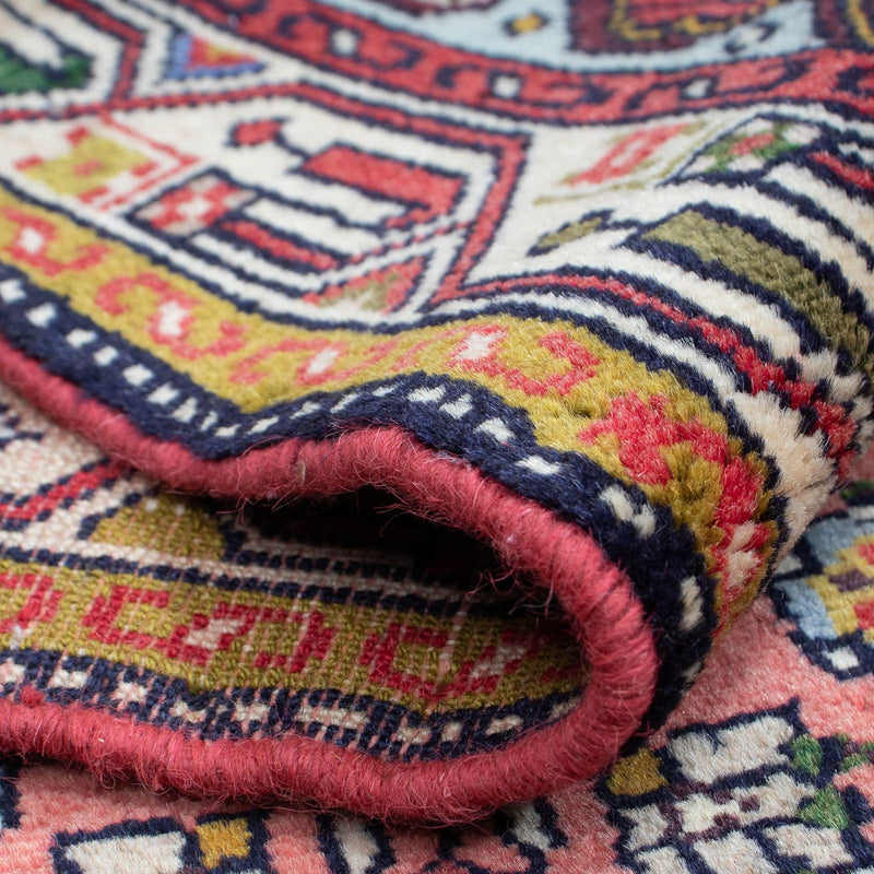 Perski dywan - Nomadyczny - 134 x 74 cm - jasna czerwień