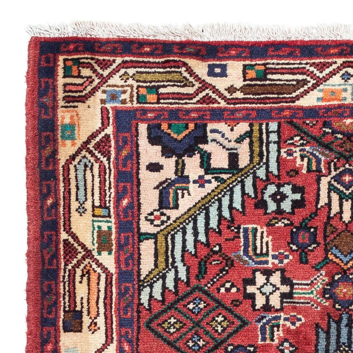 Perski dywan - Nomadyczny - 125 x 79 cm - czerwony