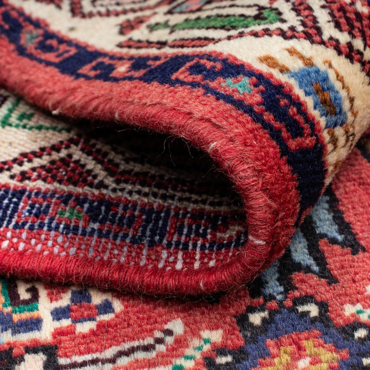 Perski dywan - Nomadyczny - 125 x 79 cm - czerwony