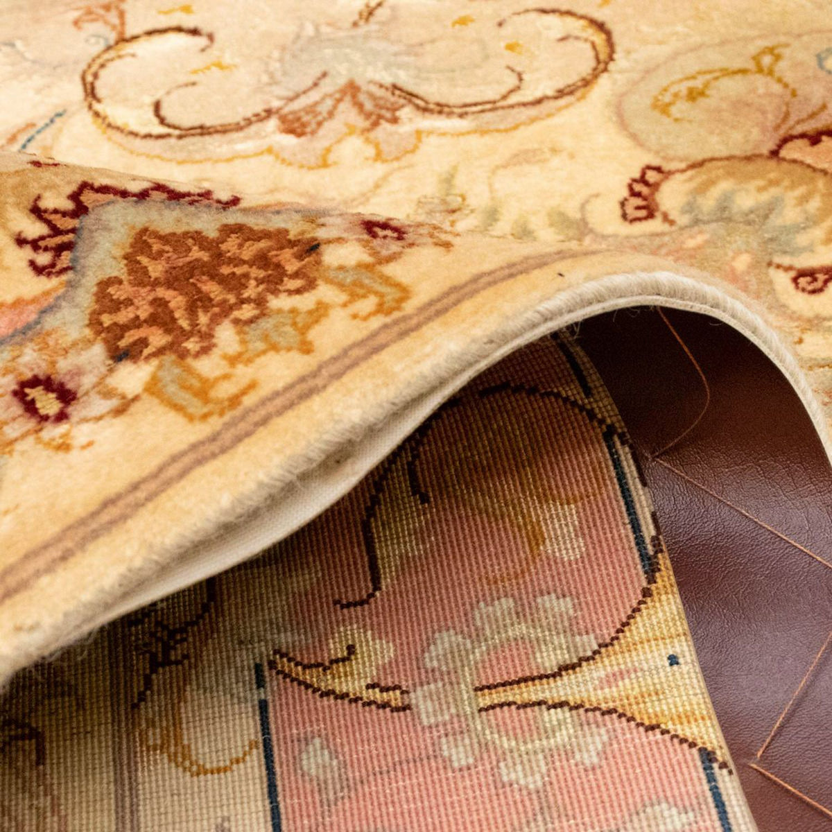 Dywan perski - Tabriz - Królewski - 154 x 100 cm - beżowy