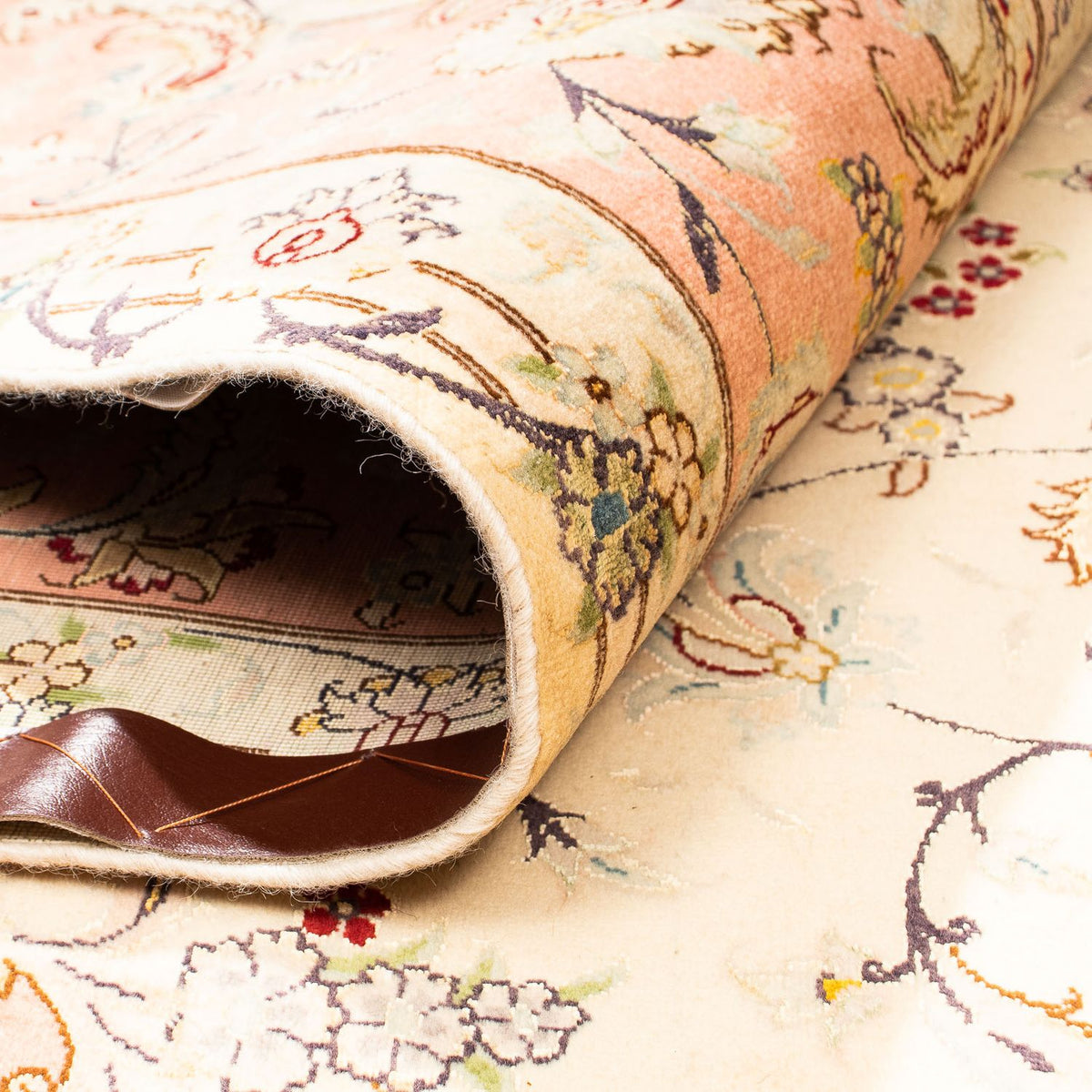 Dywan perski - Tabriz - Królewski - 302 x 196 cm - beżowy