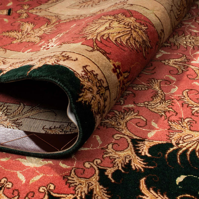 Dywan perski - Tabriz - Królewski - 300 x 198 cm - ciemnoniebieski