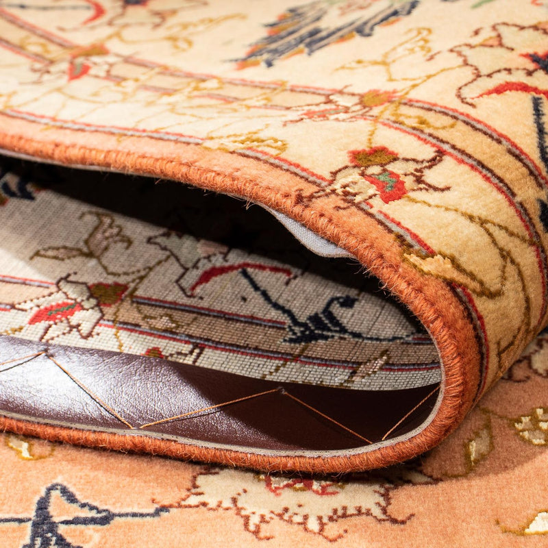 Dywan perski - Tabriz - Królewski - 193 x 156 cm - rdza