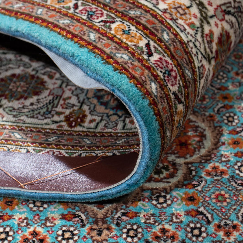 Dywan perski - Tabriz - 202 x 150 cm - turkusowy