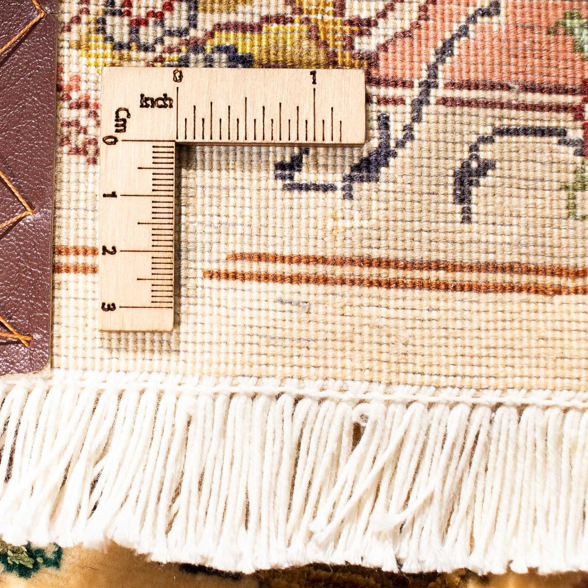 Biegacz Dywan perski - Tabriz - Królewski - 314 x 87 cm - jasnobrązowy