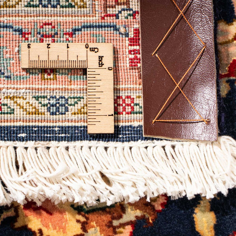 Biegacz Dywan perski - Tabriz - Królewski - 292 x 66 cm - ciemnoniebieski