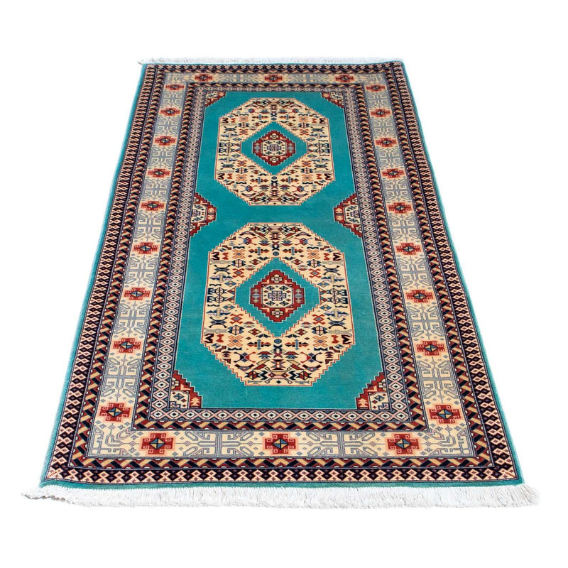 Biegacz Dywan perski - Tabriz - Królewski - 175 x 76 cm - niebieski